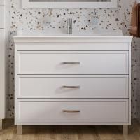 Тумба с раковиной Stworki Хальмстад 100 белая