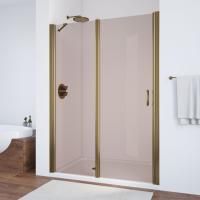 Душевая дверь в нишу Vegas Glass EP-F-1 140 05 05 L профиль бронза, стекло бронза