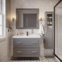 Мебель для ванной Stworki Хадстен 100 cерая, подвесная