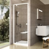 Душевая дверь в нишу Ravak PDOP1-80 Transparent, профиль и ручки белые