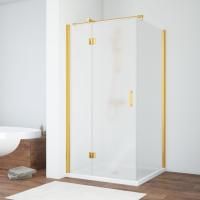 Душевой уголок Vegas Glass AFP-Fis TUR NOVO h1890 90*120 09 10 L профиль золото глянцевое, стекло сатин