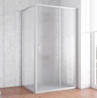 Душевой уголок Vegas Glass ZP+ZPV 100*90 07 02 профиль матовый хром, стекло шиншилла