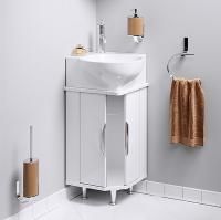 Тумба с раковиной Aqwella Дельта 45 зеркало