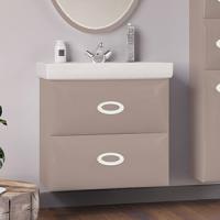 Тумба с раковиной Marka One Arrondi 60П cappuccino