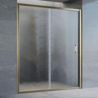 Душевая дверь в нишу Vegas Glass ZP 160 05 02 профиль бронза, стекло шиншилла