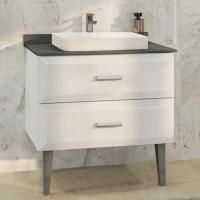 Тумба с раковиной Comforty Империя 80 столешница антрацит