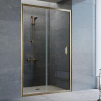 Душевая дверь в нишу Vegas Glass ZP 120 05 01 профиль бронза, стекло прозрачное