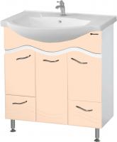 Тумба с раковиной Bellezza Мари 75 белая, бежевая