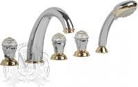 Смеситель на борт ванны Migliore Korona Swarovski ML.KRN-4780 CrDo