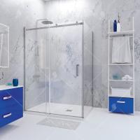 Душевой уголок RGW Tornado TO-44 (1415-1435)х1000х1950 профиль хром, стекло прозрачное