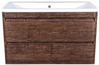 Тумба под раковину Style Line Атлантика 100 Люкс Plus, подвесная, старое дерево