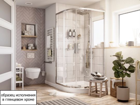 Душевой уголок Stworki Хельсинки 90x90 см профиль хром матовый