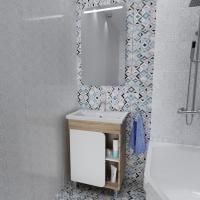 Мебель для ванной 1MarKa Nuvo 70Н напольная, дуб сонома