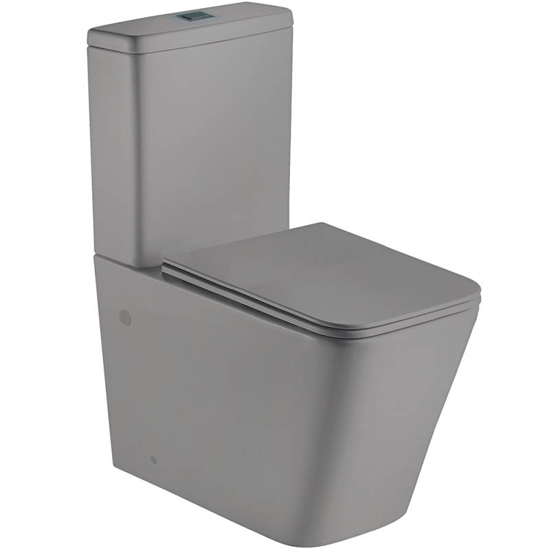 Унитаз-компакт WeltWasser Gelbach 001 XL MT-GR серый матовый