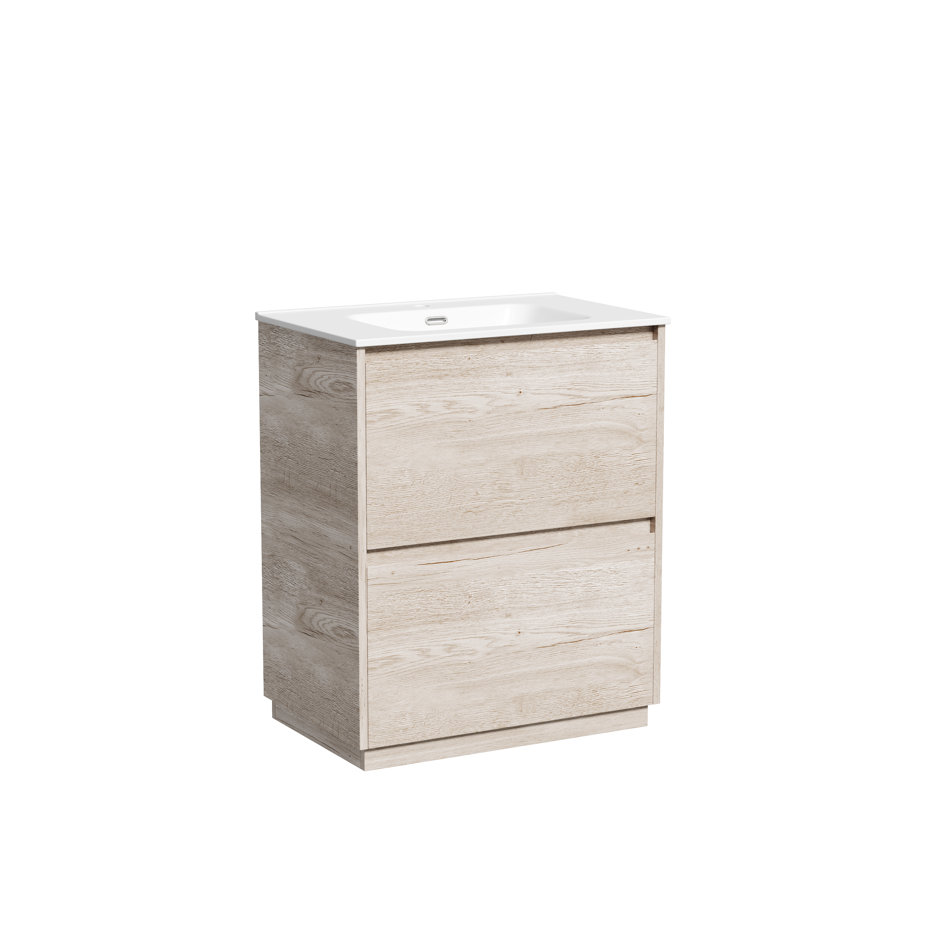 Тумба с раковиной Sancos Libra Floor 70 дуб галифакс натуральный, напольная