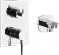 Смеситель для ванны Gllon GL-SV009CP+2109 с внутренней частью, трехпозиционный