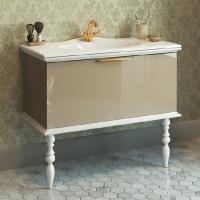 Тумба под раковину Edelform Decora 100 жемчужно-бежевый глянец