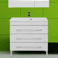 Тумба с раковиной Aquanet Верона 90 белая