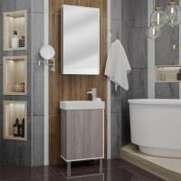 Мебель для ванной Aquaton Эмма 46 R, белая, дуб наварра