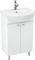 Тумба под раковину Triton Локо 55 напольная, 2 двери, белая