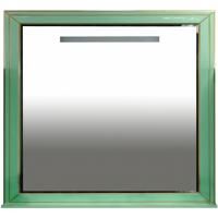 Зеркало Misty Vena 90 салатовое, патина