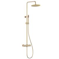 Душевая стойка AQUAme Siena AQM8006GG с термостатом