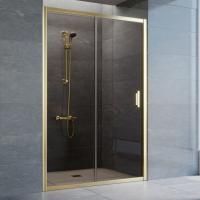 Душевая дверь в нишу Vegas Glass ZP 130 09 05 профиль золото, стекло бронза
