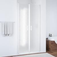 Душевая дверь в нишу Vegas Glass E2P 75 01 02 профиль белый, стекло шиншилла