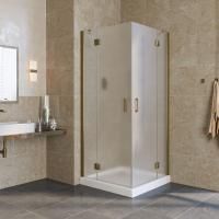 Душевой уголок Vegas Glass AFA LUX 90 05 10 профиль бронза, стекло сатин