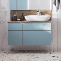 Тумба с раковиной Aquaton Мишель 100 дуб рустикальный/фьорд