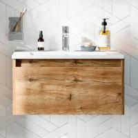 Тумба с раковиной Stworki Карлстад 60 дуб рустикальный