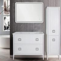 Мебель для ванной ASB-Woodline Рома 100Н напольная, белая