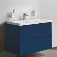 Тумба с раковиной Am.Pm Gem 75 глубокий синий, с 2 ящиками