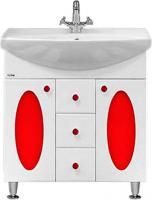 Тумба с раковиной Misty Сидней 75 красная