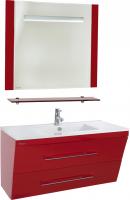 Мебель для ванной Bellezza Берта подвесная 100 красная