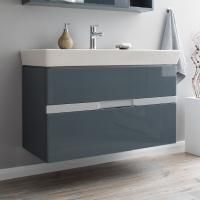 Тумба с раковиной Aquanet Виго 120 сине-серая