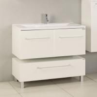 Тумба под раковину Aquaton Мадрид 100 белая с 2 ящиками