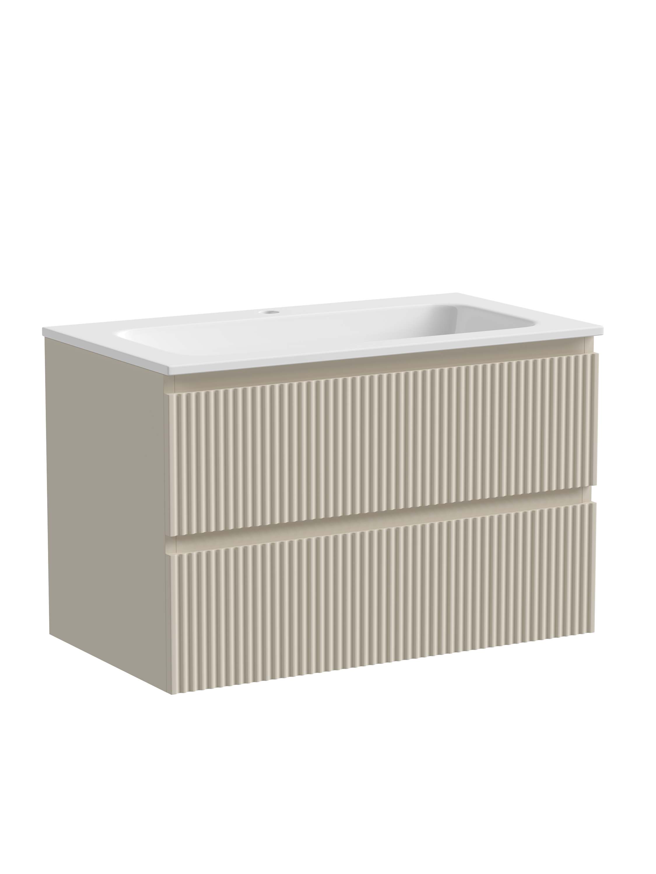 Тумба с раковиной Sancos Snob R 80 Beige Soft SNR80CE, подвесная