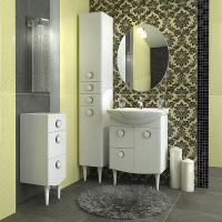 Мебель для ванной Triton Лира 60 L, 1 дверь, 2 ящика, белая