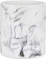 Мусорное ведро Kassatex Arabesco white/black белое, черное 5л