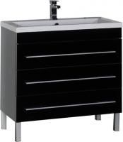 Тумба под раковину Aquanet Верона 90 черная