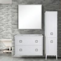 Мебель для ванной ASB-Woodline Рома 100П подвесная, белая