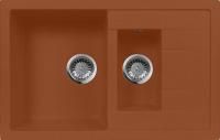Мойка кухонная AquaGranitEx M-21k терракот