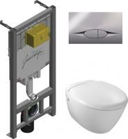 Комплект Jacob Delafon Presquile E29025-NF-M7 кнопка хром