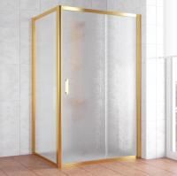 Душевой уголок Vegas Glass ZP+ZPV 130*90 09 02 профиль золото, стекло шиншилла