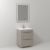 Мебель для ванной Vod-Ok Adel 60 напольная, белый камень