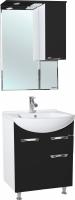Мебель для ванной Bellezza Альфа 65 черная с ящиком