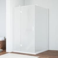 Душевой уголок Vegas Glass AFP-Fis 100*110 01 10 L профиль белый, стекло сатин