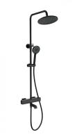 Душевая стойка Wonzon & Woghand Stay 4 WW-A3007-T1-MB с термостатом