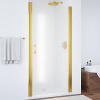 Душевая дверь в нишу Vegas Glass EP 75 09 10 профиль золото, стекло сатин